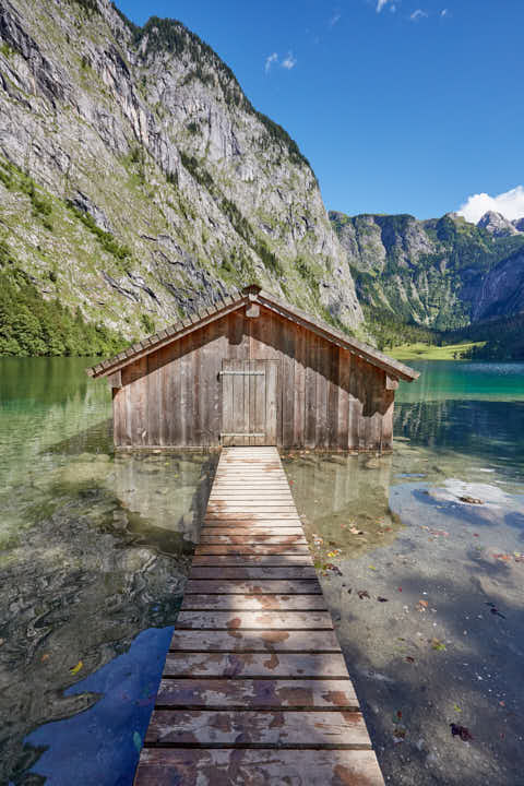 Gemeinde Schönau Landkreis Berchtesgadener_Land Obersee Bootshaus (Dirschl Johann) Deutschland BGL